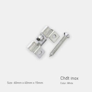Phụ Kiện Chốt Kết Nối Inox Trắng