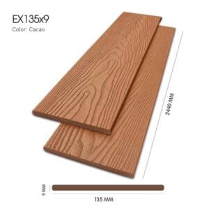 Gỗ Nhựa Exwood 3D EX135x9-Cacao 3 go nhua ngoai troi 3D EXWood EX135 Cacao 2