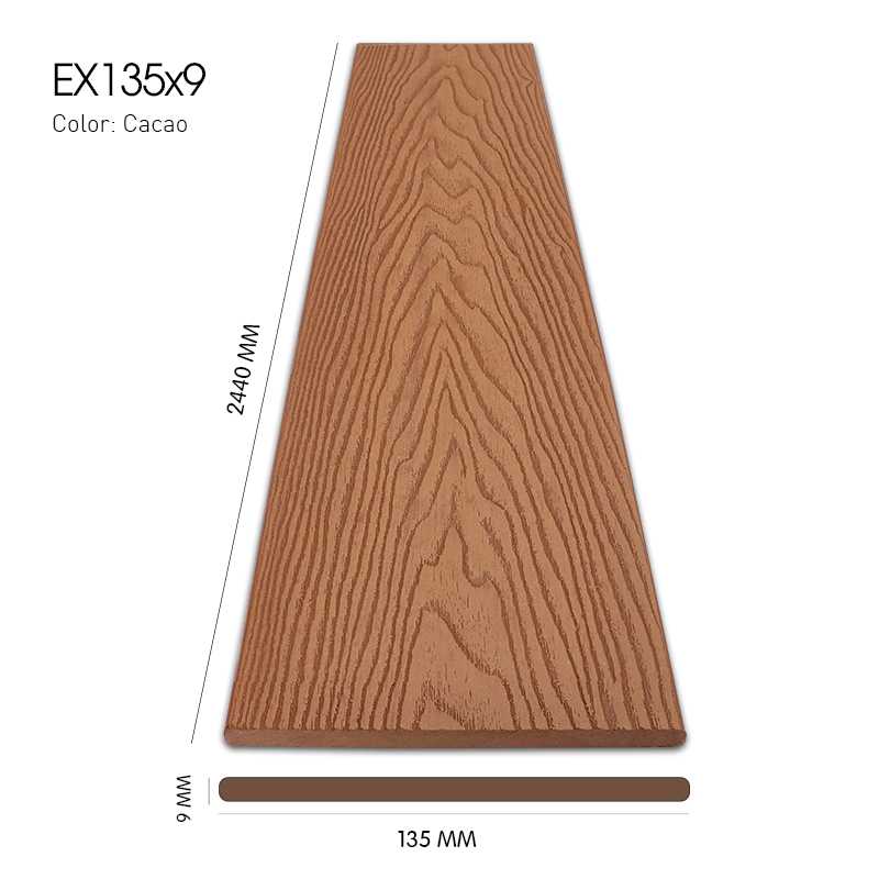 Gỗ Nhựa Ngoài Trời Exwood 3D EX135 Cacao go nhua ngoai troi 3D EXWood EX135 Cacao