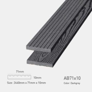 Gỗ Nhựa Awood AB 71x10-Darkgrey