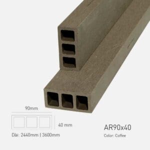 Gỗ Nhựa Awood AR 90x40-Coffee