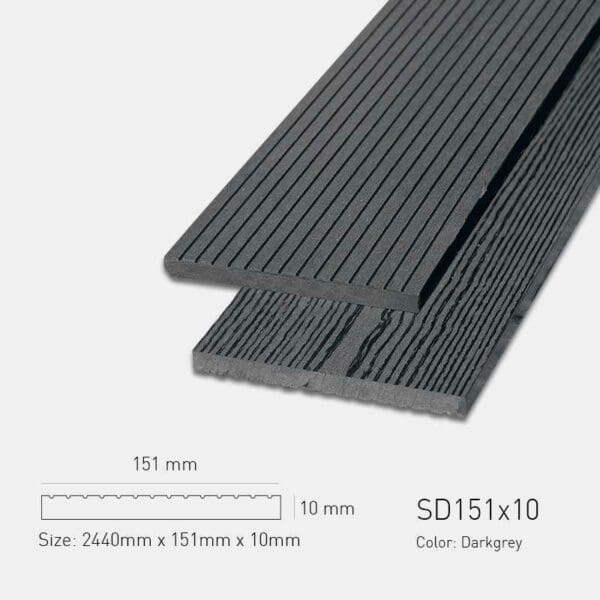 Gỗ Nhựa Awood SD 151x10-Darkgrey