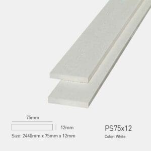 Gỗ Nhựa UltrAwood PS 75x12-White