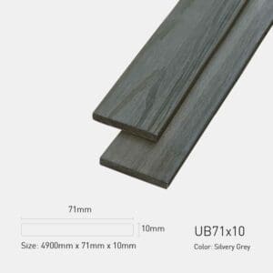 Gỗ Nhựa UltrAwood UB 71x10-Silvery Grey