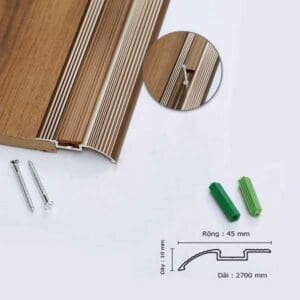 Nẹp Nhôm Cao Thấp Màu Gold Rose RGA1D