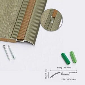 Nẹp Nhôm Cao Thấp Màu Sâm Banh RGA1S