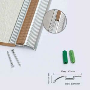 Nẹp Nhôm Cao Thấp Màu Silver RGA1N