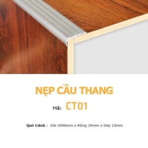 Nẹp Nhôm Cầu Thang Màu Trắng CT01