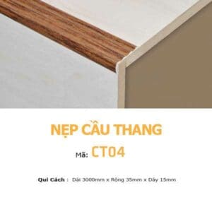 Nẹp Nhôm Cầu Thang Màu Nâu CT04