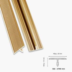 Nẹp Nhôm Nối Sàn Gỗ Màu Gold KF GT203D