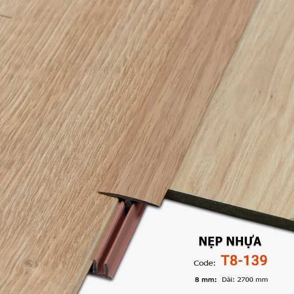 Nẹp Nhựa Nối Sàn Gỗ 8mm T8-139 nep nhua noi san go T8 139