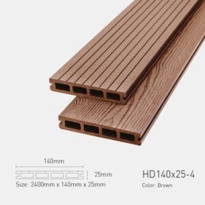 Sàn Gỗ Ngoài Trời Awood HD 140x25 - Brown