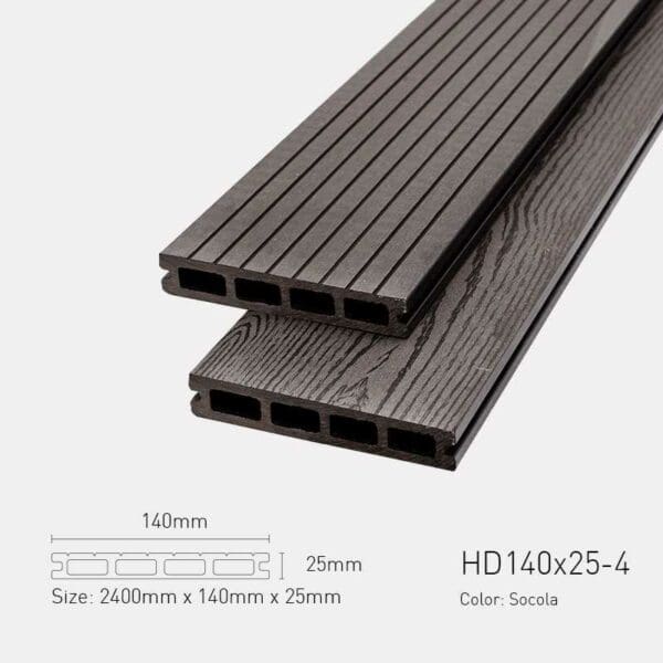 Sàn Gỗ Ngoài Trời Awood HD 140x25 - Socola