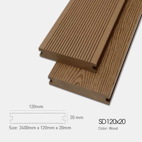 Sàn Gỗ Ngoài Trời Awood SD 120x20-Wood