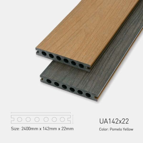 Sàn Gỗ Ngoài Trời Ultra Awood UA 142x22-Pomelo Yellow
