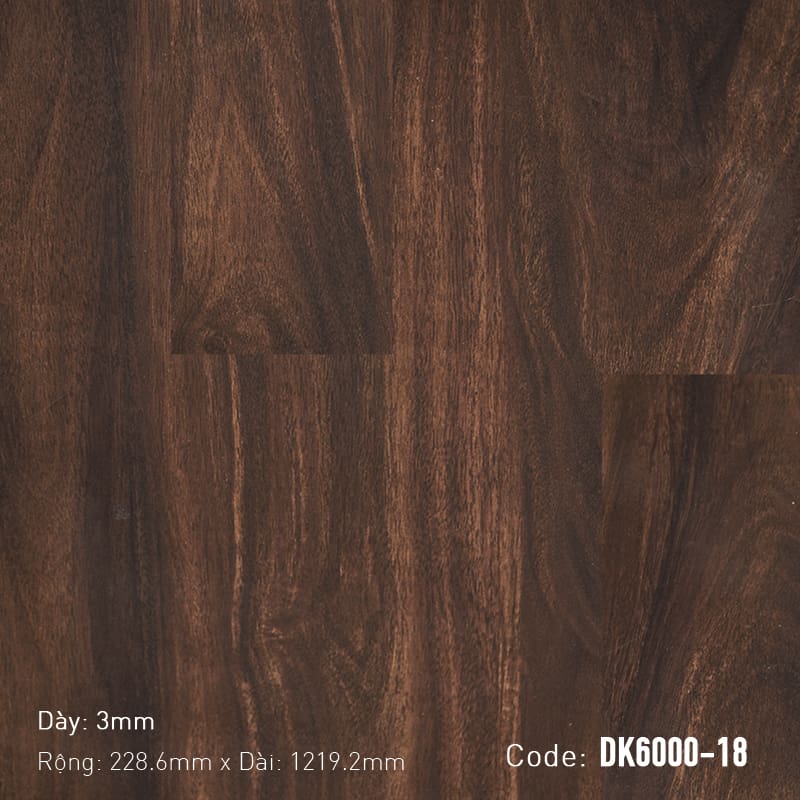 Sàn Nhựa Dán Keo Cao Cấp 3mm Aroma DK6000-18 san nhua dan keo aroma DK6000 18
