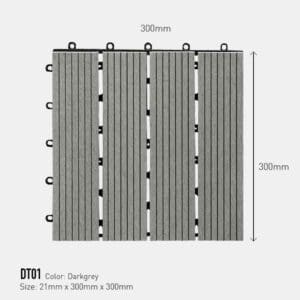 Vỉ Gỗ Nhựa Awood DT01 Màu Darkgrey